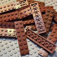 Lego 21x Platten 2x8 (3034) 2 davon braun