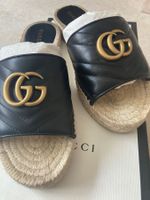 Gucci Espadrilles Sandalen, Schwarz, Grösse 36