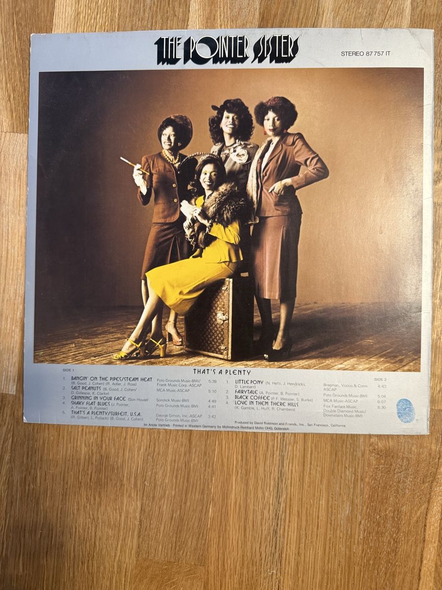 Dischi in vinile: The Pointer Sisters - That's A Plenty - LP Schallplatte – Usato da Goldach venduto da Messerguru 1