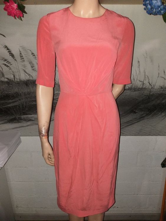 Kleider: Seidenkleid von L.K. Bennett, rosa, Gr. 34 – Gebraucht aus Waldkirch von alwiwasg