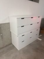 Nordli Kommode weiss 6 Schubladen 120x54 cm guter Zustand