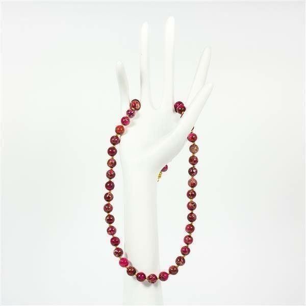 Catenine: Jaspis Rot Edelsteinkette Collier – Nuovo e nell'imballaggio originale da Rüfenacht BE venduto da lavok 1