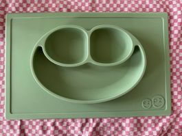 EzPz Kinder Teller Mintgrün Silikon - gebraucht