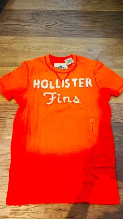 Hollister Herren T-Shirt Gr. M Orange Neu mit Etikett