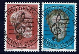 Europa 715+716 ET-Vollstempel Genève
