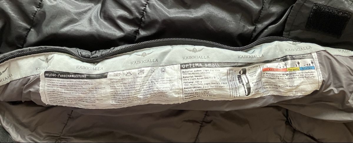 Kaikkialla Schlafsäcke: Kaikkialla Schlafsack Optima Small – Gebraucht aus Weiningen ZH von moon-55 3