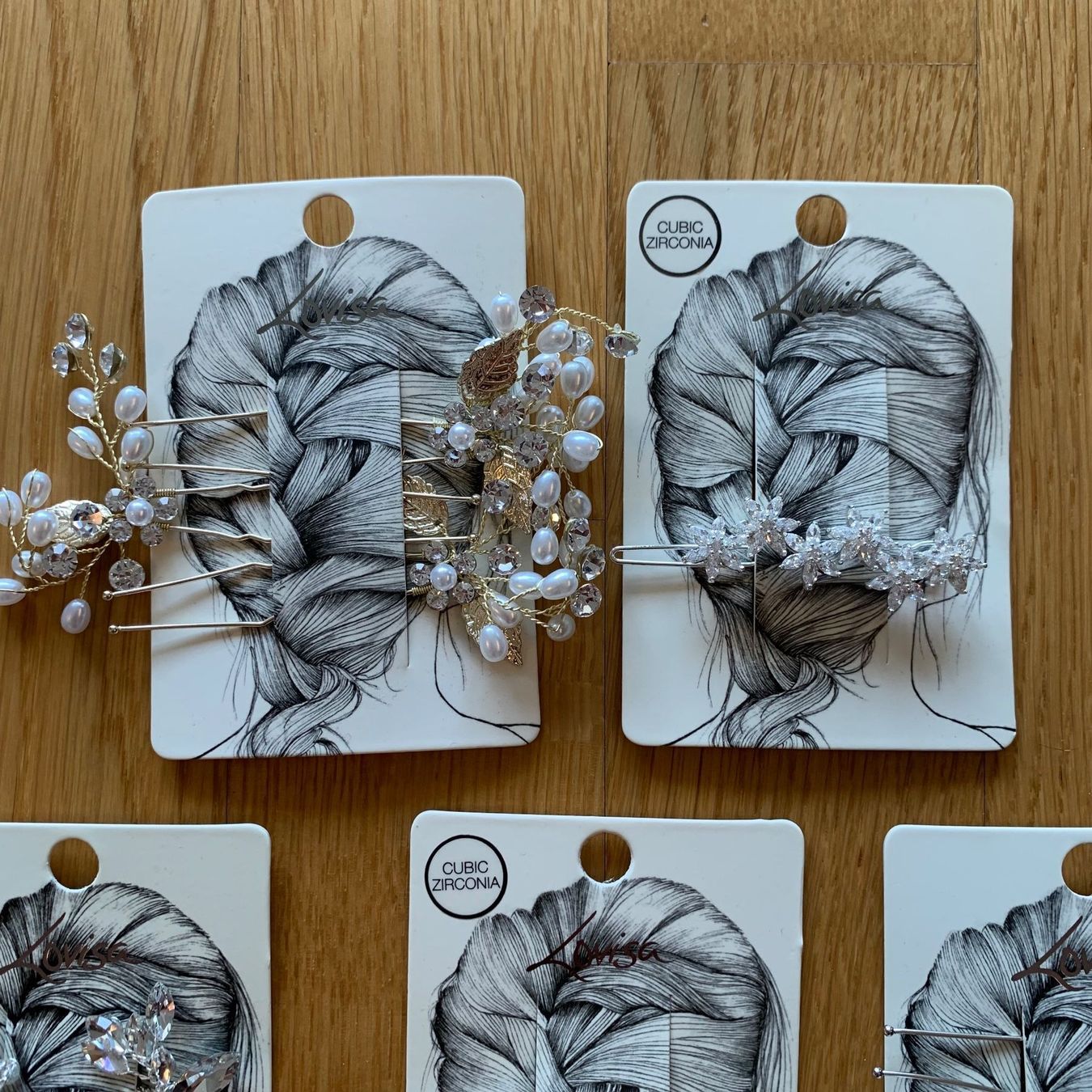 Accessori per capelli: Hochzeit Haarklammern - Haarschmuck 5x – Nuovo e nell'imballaggio originale da Ittigen venduto da Fabulous_Fab1 2