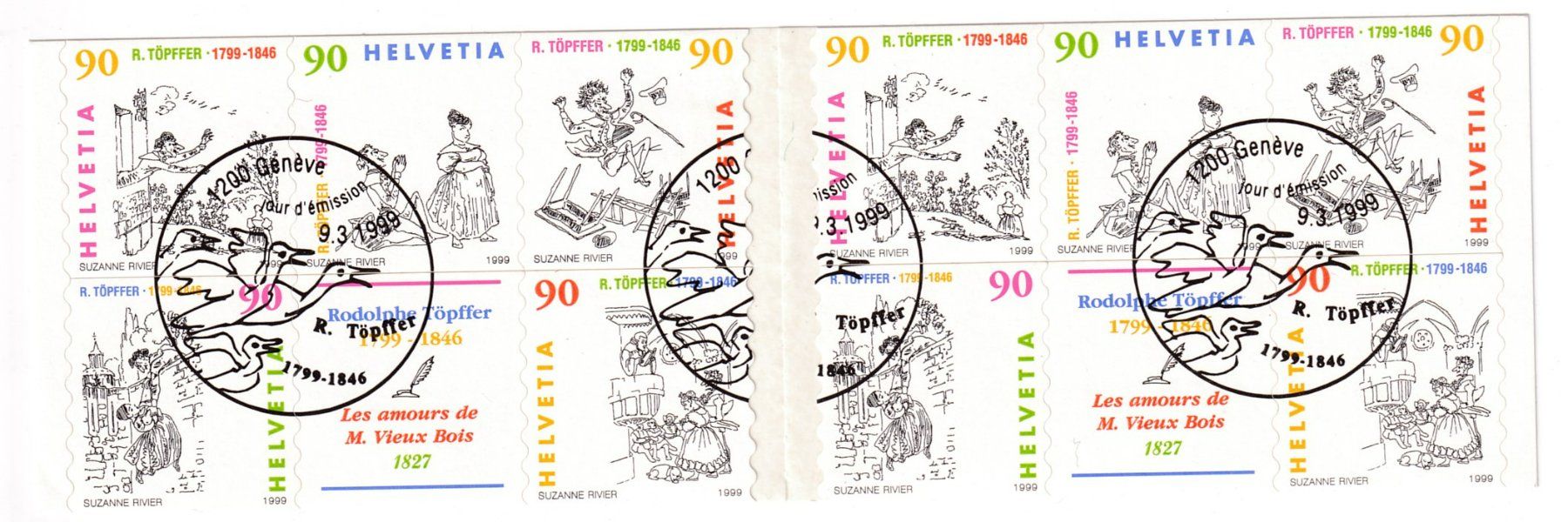 Tutti i francobolli: Briefmarken  Heftchen Schweiz 1999 gestempelt – Nuovo (secondo la descrizione) da Neuchâtel venduto da karlpierrino