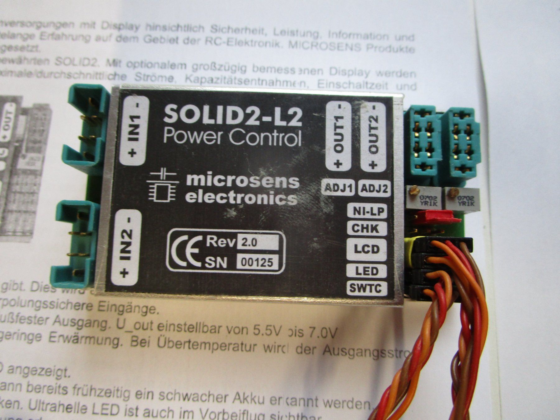 CD: Microsens Electronics Solid2-L2 Power Control SOLID3 12/18 – Usato da Ottikon venduto da Locomotive01 1