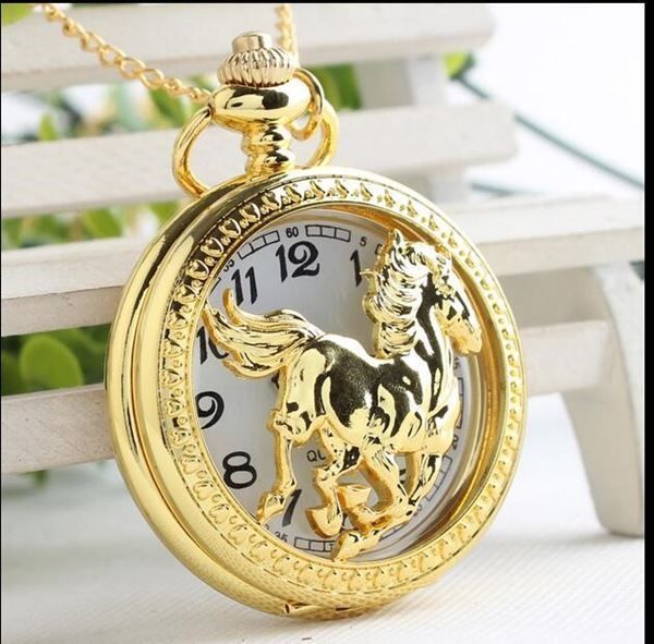 Orologi: Pferde Taschenuhr / NEU – Nuovo e nell'imballaggio originale da Arth venduto da 100i 1