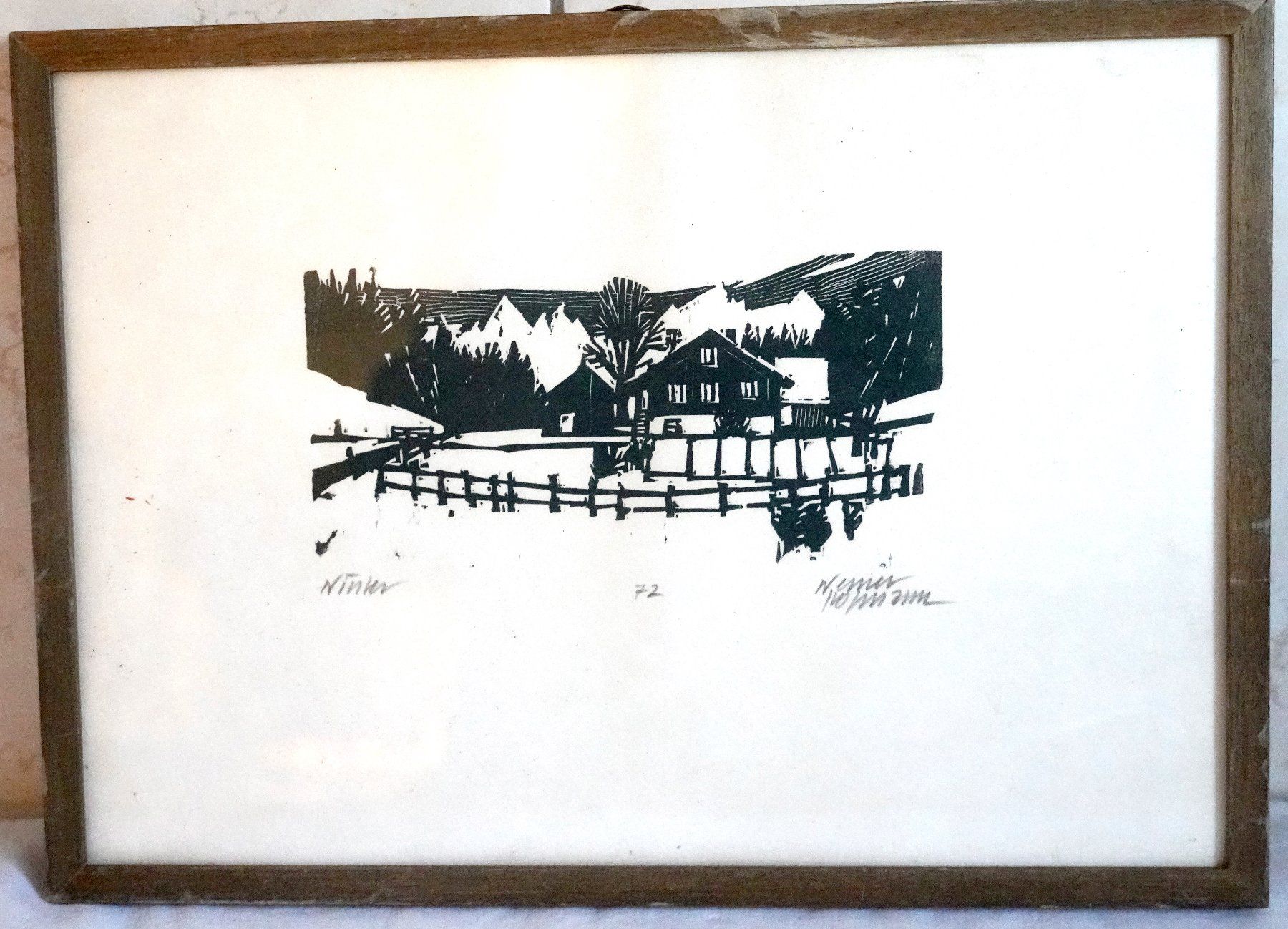 Grafica & Litografie: Litho Nummer 72 vom Winter von Werner Hofmann – Usato da Baar venduto da 2cvbaar