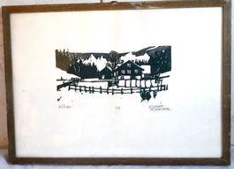 Litho Nummer 72 vom Winter von Werner Hofmann