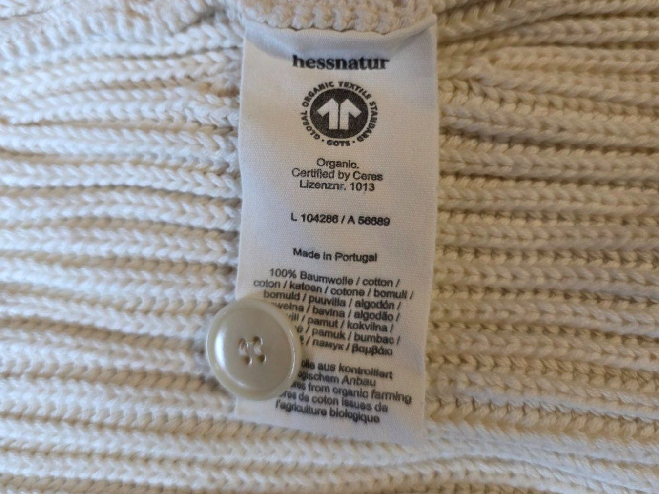 Hessnatur Jacken: Hess Natur Strick Pullover Jacke 100% Baumwolle – Gebraucht aus Walterswil BE von Lonitti 6
