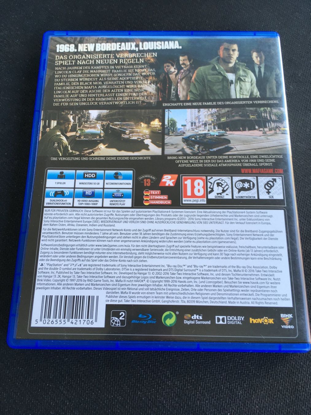 Sony Giochi: Mafia 3 - PS4 / Playstation 4 – Usato da St.Gallen venduto da Punktchen01 1