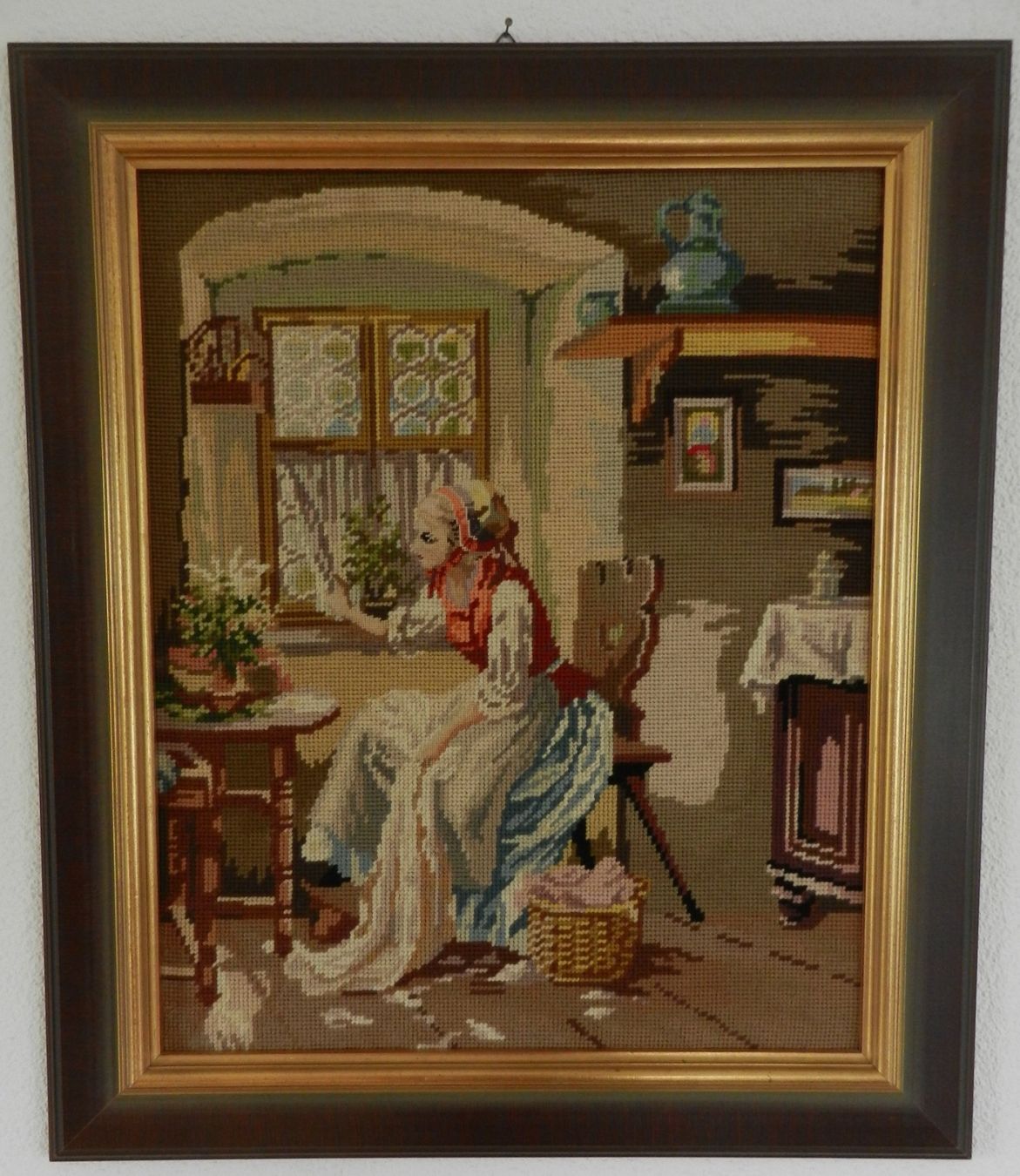 Foto & Immagini: Gobelin "Frau am Fenster" – Usato da Wolfwil venduto da Verbenia