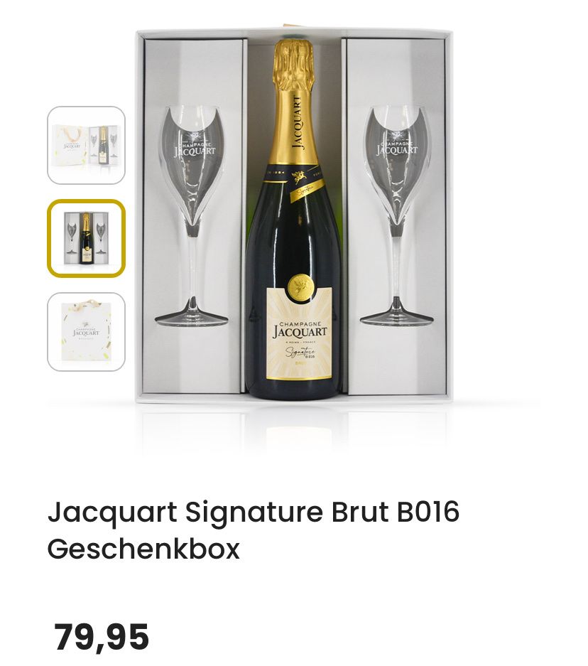 Vino: Jacquart Mosaïque Brut Champagner Geschenkbox mit Glas – Nuovo e nell'imballaggio originale da Kriens venduto da sch_v6nl 2