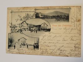 Ansichtskarte Gruss aus Niederbipp gelaufen Jahr 1900