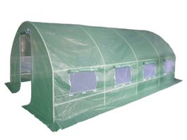+ Gewächshaus Tunnel Treibhaus 6x3x1,9 Pflanzbeet