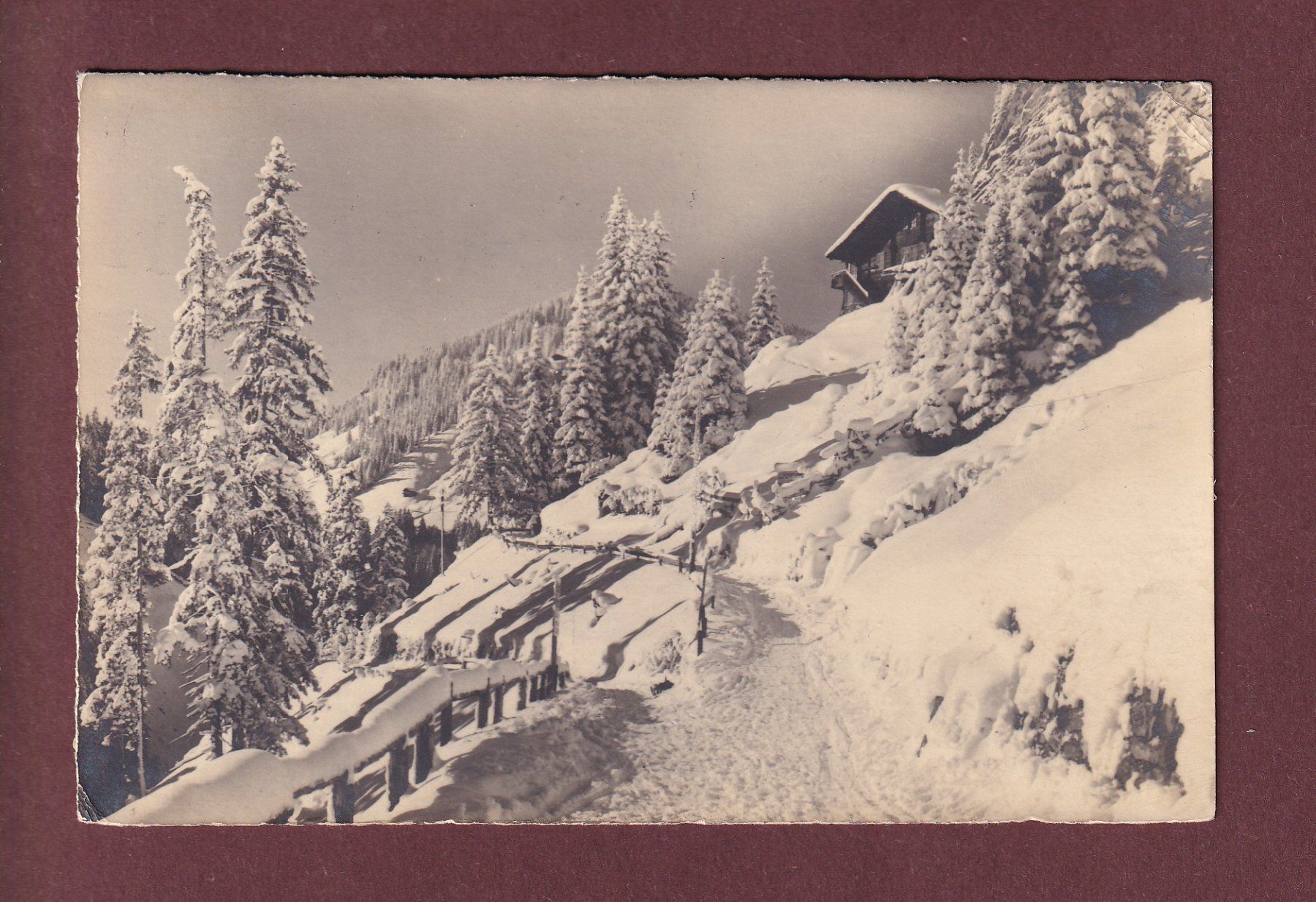 Ansichtskarten: BERGLANDSCHAFT - E. Gyger - 1924 // kleiner Eckbug // – Gebraucht aus Pully von nicecards