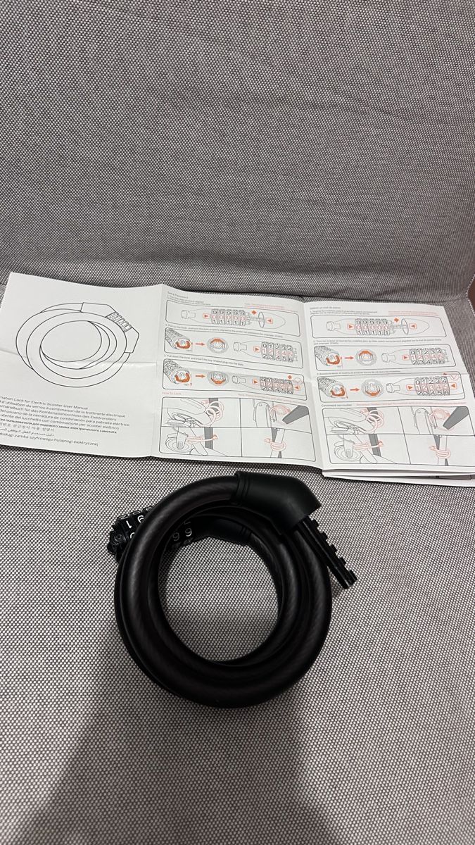 Schlösser: Cable Lock Combination Black Bicycle Security – Gebraucht aus Genève von Noemie.wrmsi 7