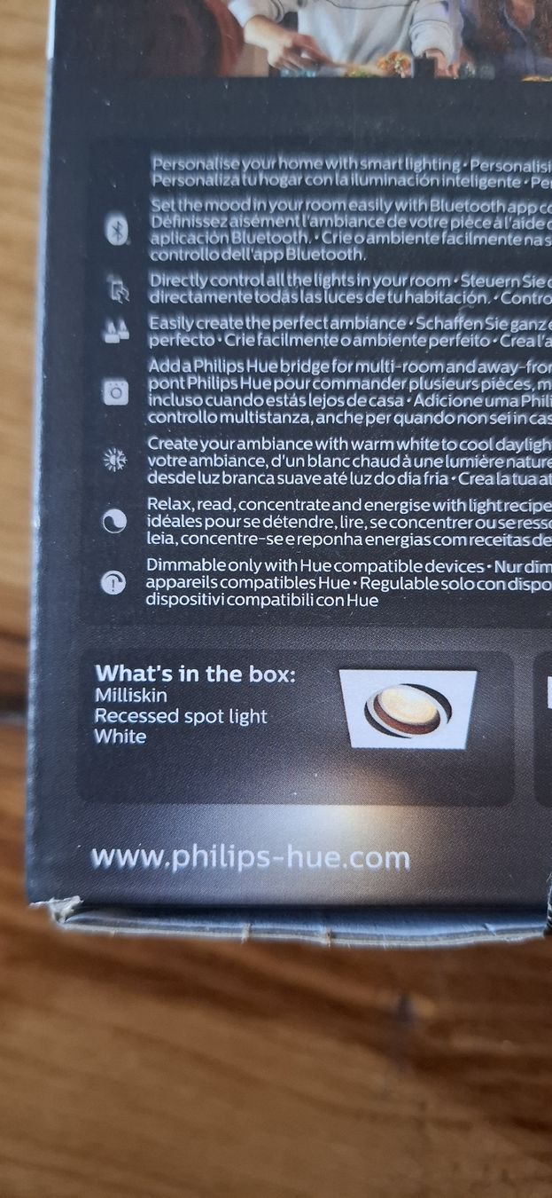 Philips Lampadari & plafoniere: Philips Hue Millskin Einbauspot neu – Nuovo e nell'imballaggio originale da Guntershausen venduto da Jtattoo 3