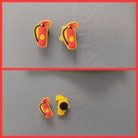 6pce/Feurlöscher /Feuerwehr /Autocollant et pins extincteur