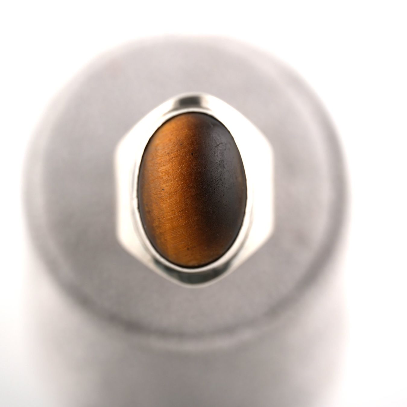 Ringe: Silberring mit Tigerauge – Gebraucht aus Basel von Edelmetallhaus.com