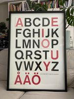 STYLE KULT Alphabet Poster, fertig Gerahmt, Top Zustand!