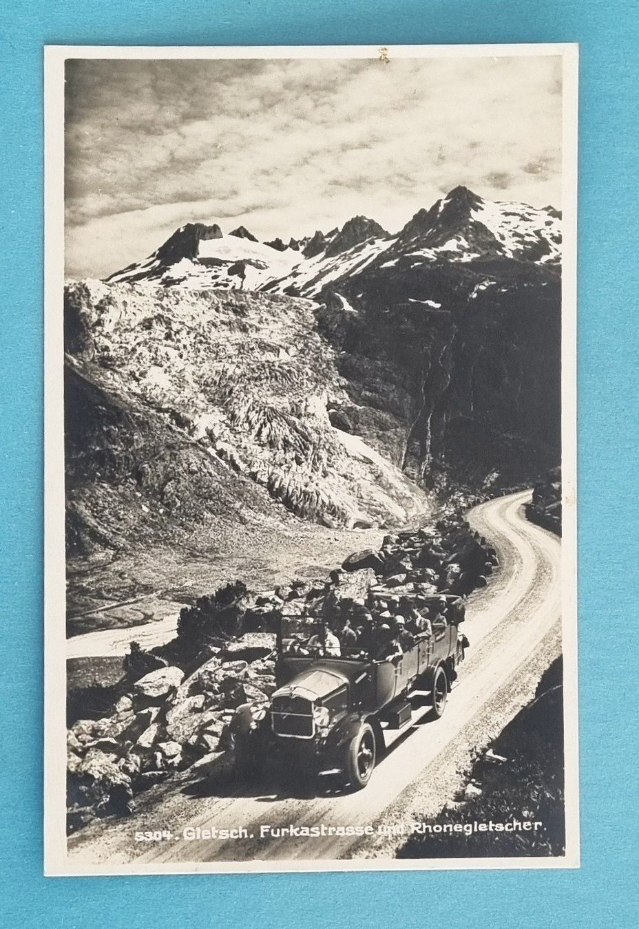 Cartes postales: Gletsch - Furkapass - Postauto - 1929 – D'occasion à Rothrist par RROENK
