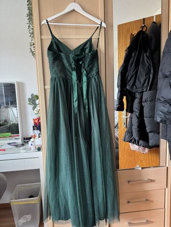 Wunderschönes, elegantes, grünes Kleid, Grösse 36/S
