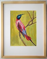 Gemälde: Bunter Vogel