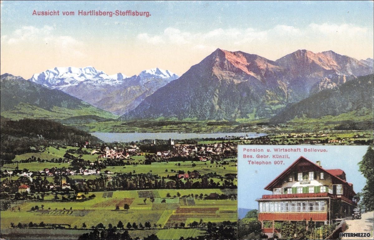 Cartoline postali: Hartlisberg Steffisburg Hotel Bellevue – Usato da Basel venduto da intermezzo12