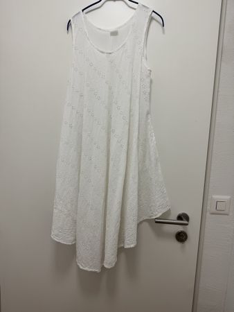 Sommerl Kleid mit Lochstickerei, Gr. One Size