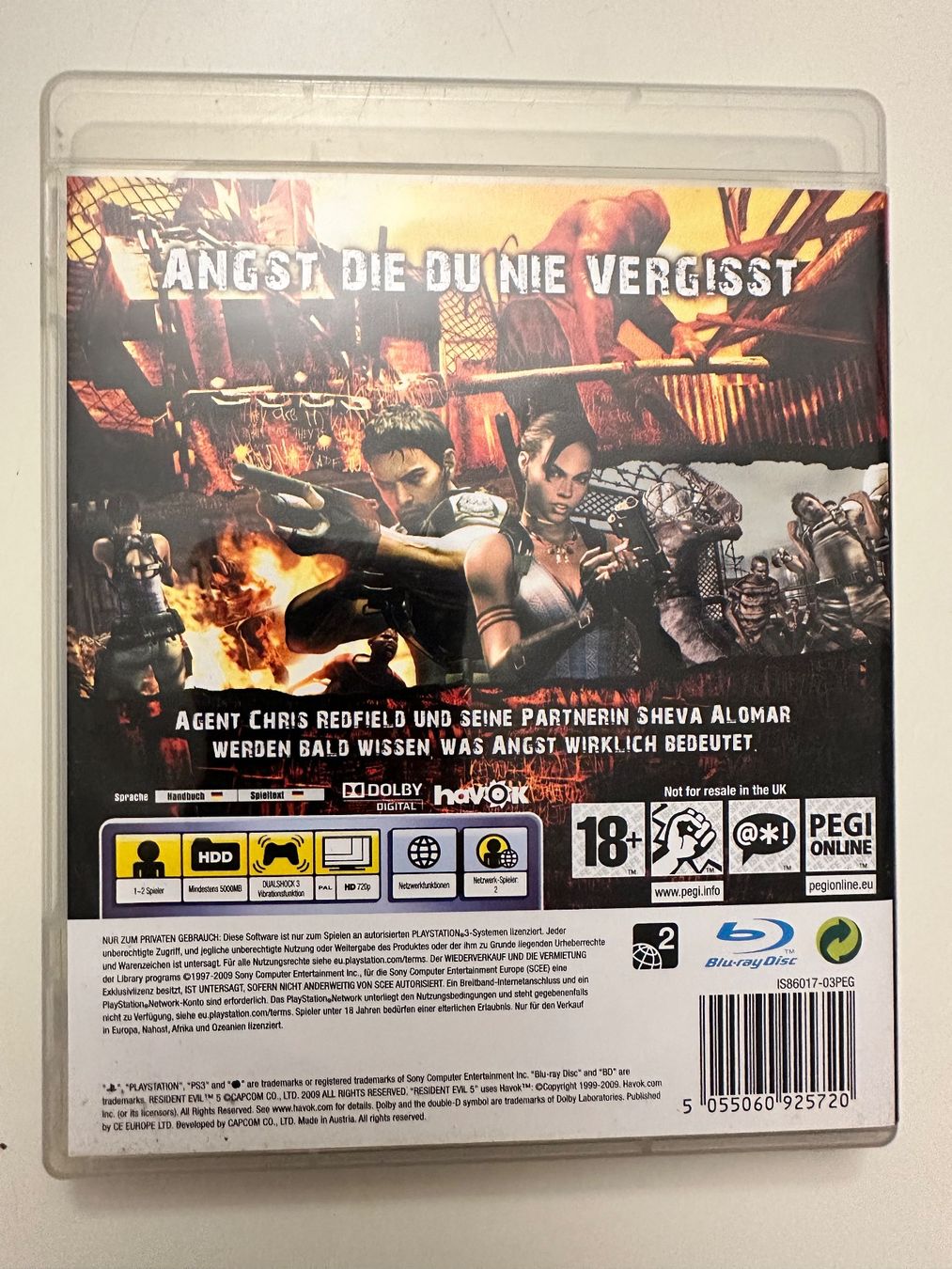 Giochi: PlayStation 3 Game RESIDENT EVIL 5 – Usato da Münsingen venduto da Ganjam 2
