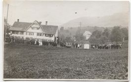 GOLDINGEN SG 1920 Festumzug/Militär