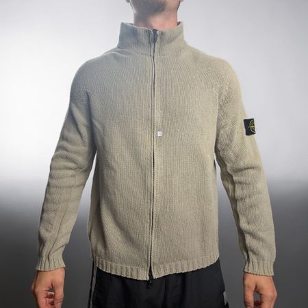 Gilet Zippé Stone Island Vintage 1999 Beige - L