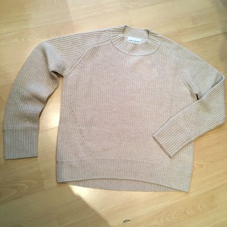 Herzensangelegenheit Ripp Strick LA Pullover beige Gr 36