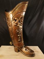 Kupferstiefel, Ritter Stiefel, Schirmständer, Deko Stiefel