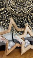 Weihnachtsstern 2stk.aus Holz/Handmade Weihnachtsdeko