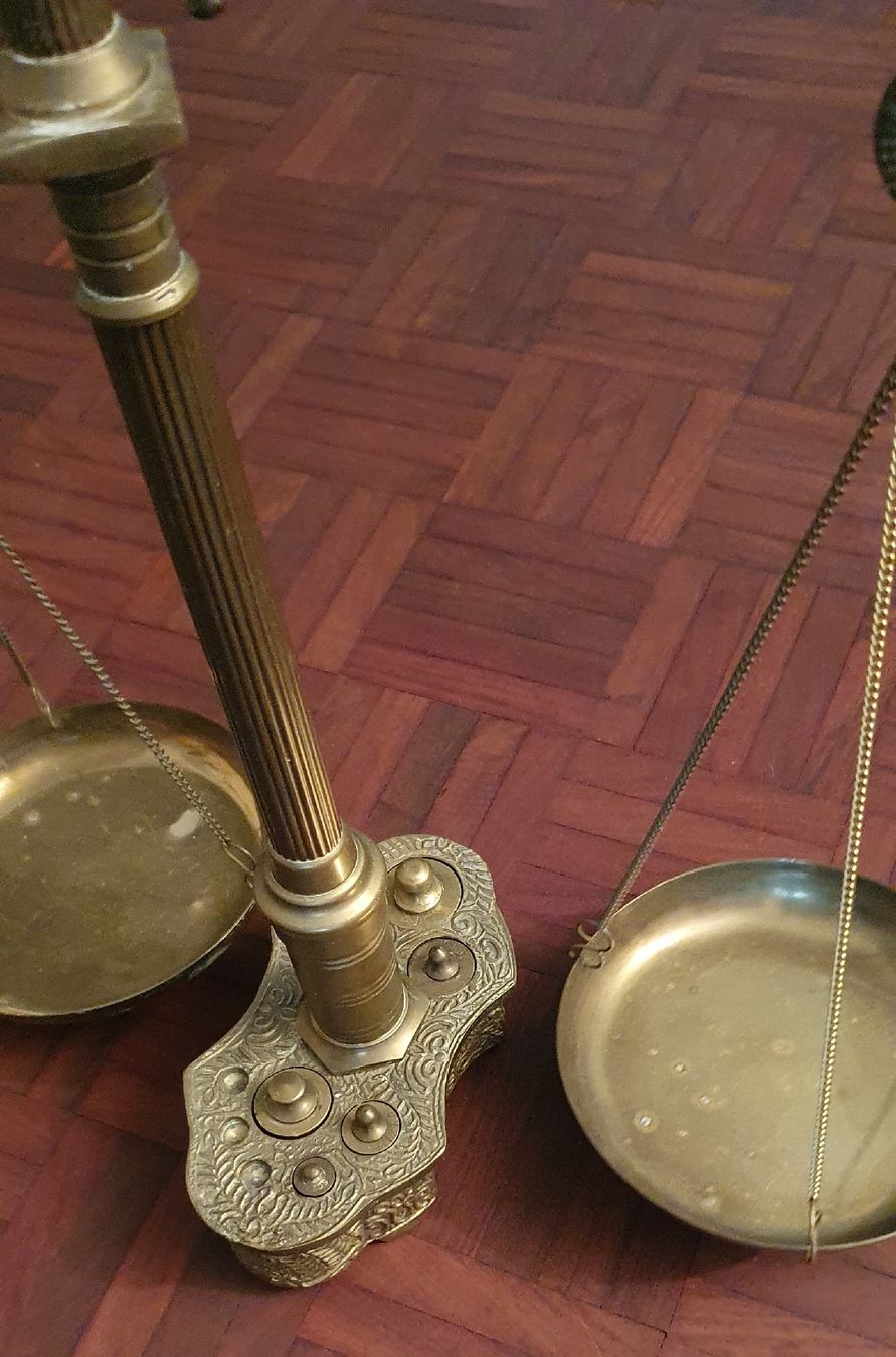 Bilance e pesi: Antike Messing Waage – Usato da Kreuzlingen venduto da Rschweiz1 7