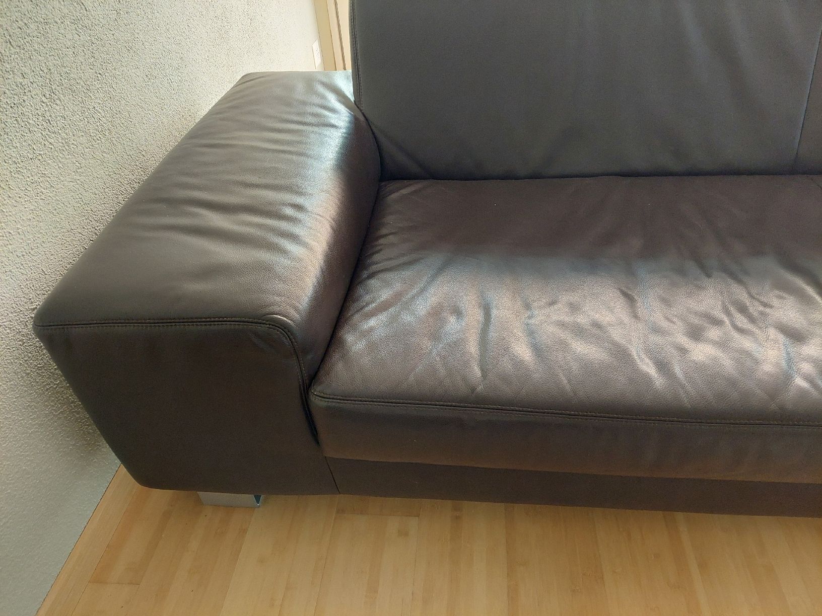 Divani: Sofa, Leder, dunkelbraun  – Usato da Kriens venduto da Moenggi2012 4