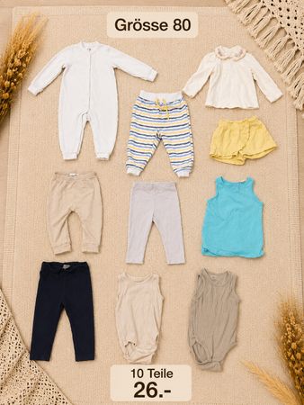 Babykleidung 10 Teile, Grösse 80, guter Zustand