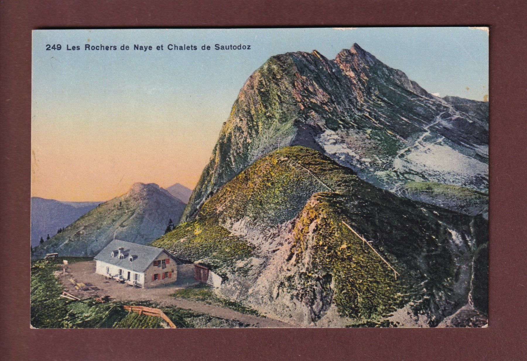 Cartoline postali: ROCHERS DE NAYE - Chalet de Sautodoz – Usato da Pully venduto da nicecards