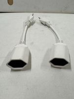 2x Adapter Kabel / Stromkabel, weiss (C346)