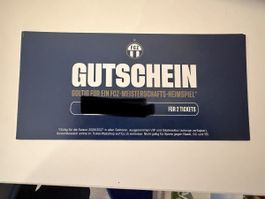 Gutschein FCZ 2 Tickets Meisterschafts-Heimspiel Saison 2026