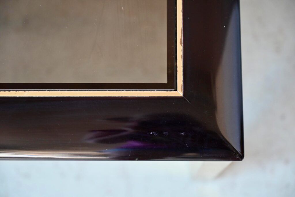 Tavoli: Table basse vintage noire et dorée hollywood regency design – Usato da COLMAR venduto da Sophiebellelurette 6