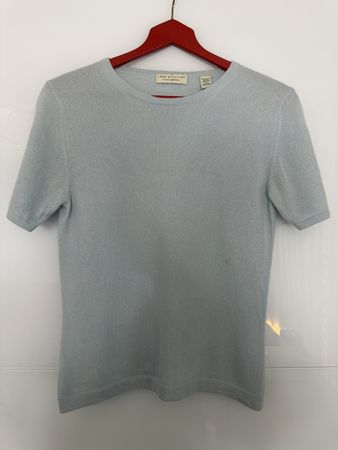 Lord&Taylor T-Shirt aus 100% Kaschmir in hellblau in Gr. M