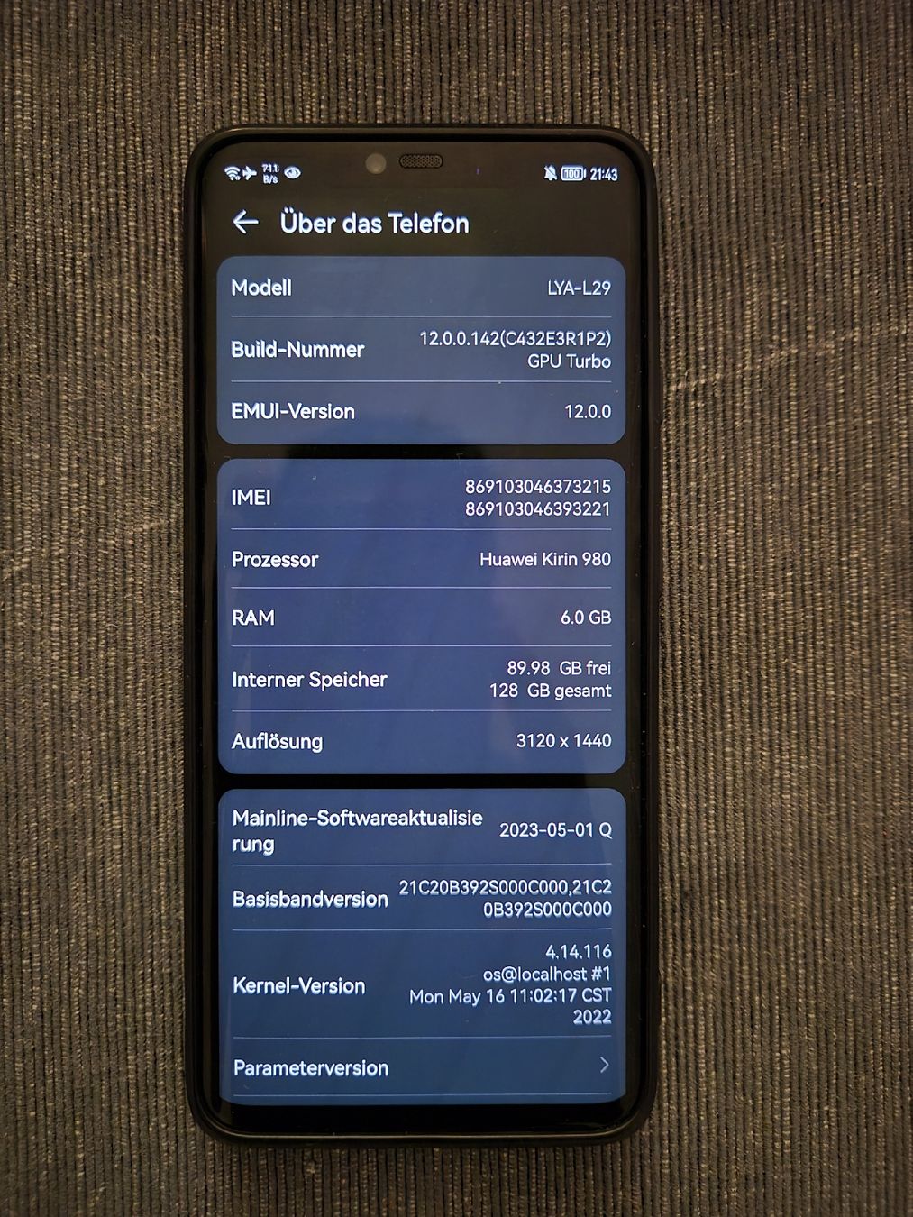 Huawei Telefoni cellulari / Smartphones: Huawei Mate 20 Pro in der Farbe Twilight – Usato da Niederbuchsiten venduto da pumpingpopeye 1