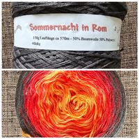 Wollgarn Sommernacht in Rom 150g 570m 4-fädig neu