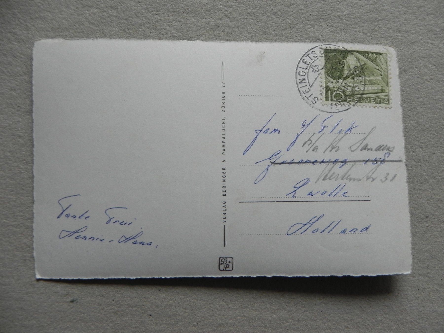 Ansichtskarten: Karte Susten Postauto Saurer 1959 – Gebraucht aus Siebnen von krimsie 1